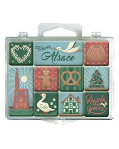 Box mit Mini-Magneten - Elsass