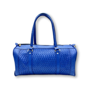Classy Wonder Blue-made leather travel bag