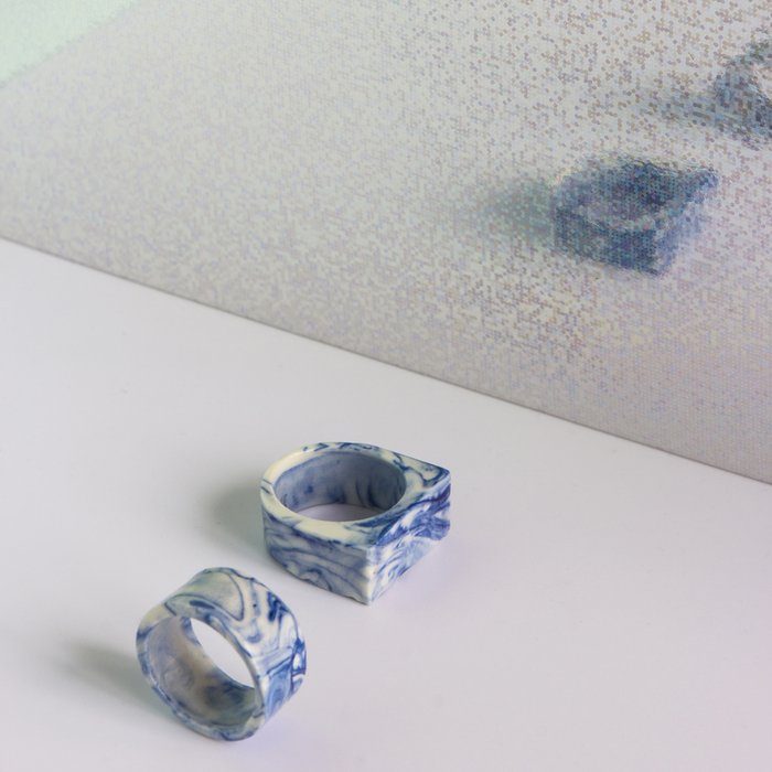 SET mix MARBLE & MAT Rings