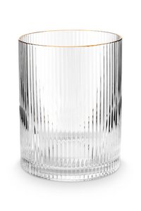 Water Glass with Gold Rim