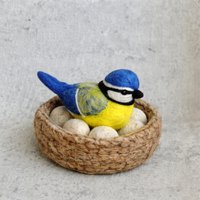 Bird blue tit (pimpelmees)