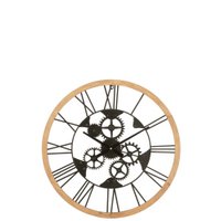 J -Line KLOK Roman Figuren - Metall - Schwarz - S - Ø 4,50 cm