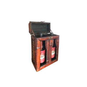 Vintage Wine Box for 2 Bottles - Wood - Classic