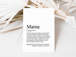 Postcard "Mom" definition