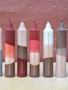 Adventskerze Beige, Weihnachtskalender