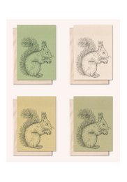 Carte durable + enveloppe | Écureuil animal | Romarin