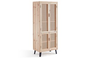 FELDSCHRANK 65,5 x 40,5 CM ZEDER / RATTAN. OK1449
