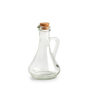 Vinegar/oil bottle, 270 ml, glass/cork