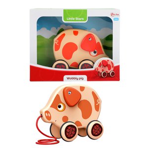 Toi Toys Pull figure wobbly pig