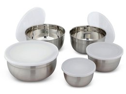 Kitchen bowl set 5 made of stainless steel incl. Lid