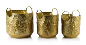 Vintage Glow -Set von 3 Abdeckungen xl: dia.32xh31 l: dia.27xh29 m: dia.21.5xh27cm