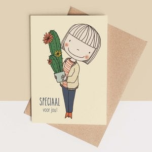 card + envelope - cactus