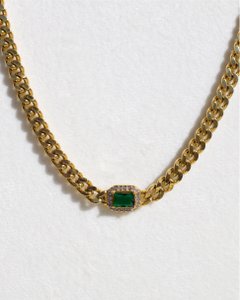 Rafal - Cuban Link Chain Necklace Cz Crystal Choker