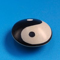 018 Hand flatterer Yin Yang - soapstone