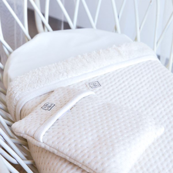 Wiegdeken winter light pink - Soft Dots