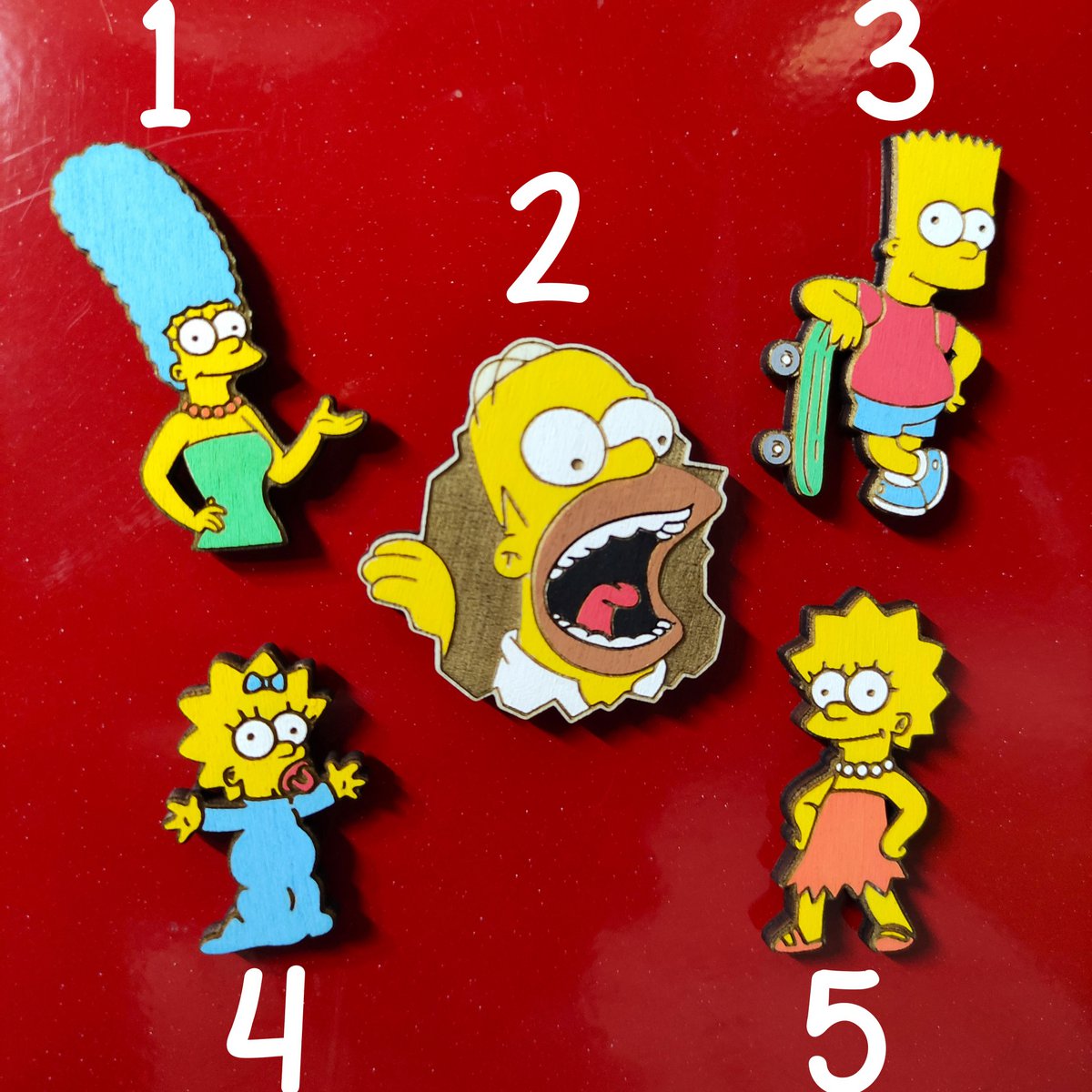 Magneti The Simpsons Moe - Set Da 3, Licenza Ufficiale, Per Frigorifero, Cucina E Ufficio