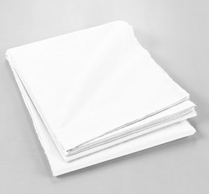 FLACHLAKEN 240X300CM 100% BAUMWOLLE 57 FäDEN/CM2 WEIß