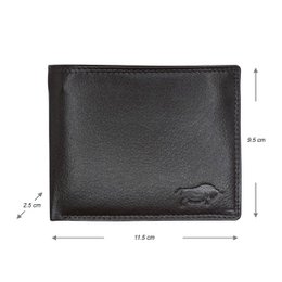 Arrigo - Pung Mænd - Brunt og Sort Læder - Billfold Model - Pung