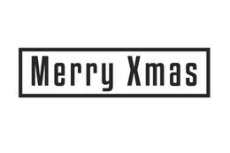 Merry Xmas stempel met kader