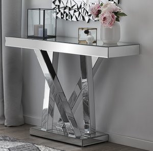 Tafel van MDF met spiegelglas