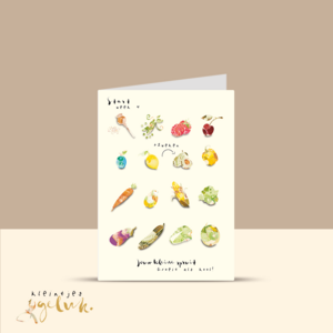 Zwangerschapskalender wenskaart dubbel