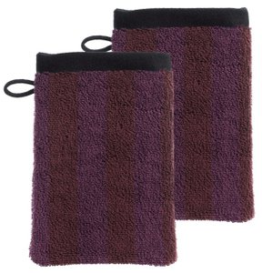 Lot de 2 gants de toilette Charly Figue 15 x 21