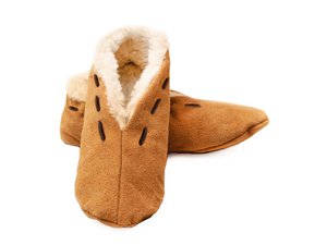 Syned leather with teddy fur