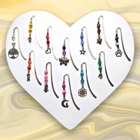 12 bookmarks "metal pendant silver"