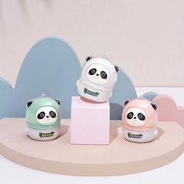 Kawaii panda night light in 3 colors - rose, blanc, and vert. Cute and decorative night light for kids' rooms.