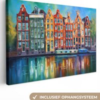 Canvas Painting - Wall Decoration Amsterdam - Oil - Grease - Painting - Art - Wall Decoration Living Room - Bedroom Decoration - Room Accessories - Canvas Paintings