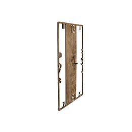 Large vertical rectangle wooden wall clock modern unusual