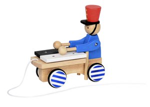Pull along Toy Soldier with Xylophone - Yesterday's Toy - 18M + Wooden Toy