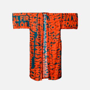 Kimono, JUDY - teal/coral