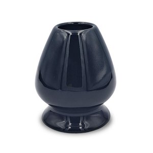 Matcha Besen Halter Kusenaoshi Schwarz aus Keramik
