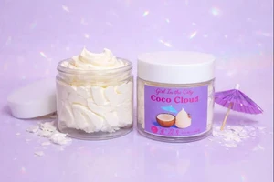 Beurre Corporel Fouetté Coco – Chantilly de Karité 100% Naturel (Corps & Cheveux)