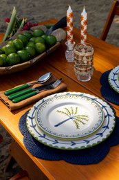 Häkel-Tischset mit Muschelmuster – 2er-Set