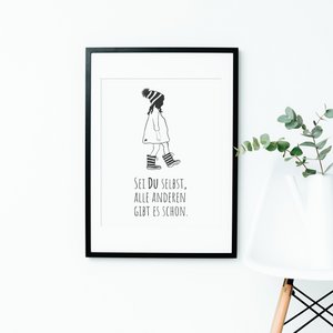 Wees jezelf, iedereen is er al - poster 5 set