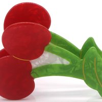 X-K1.1  H1038-002 Trendy Hair Claw Cherries 7.5cm