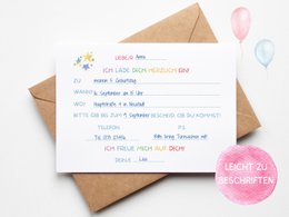 Ice Cream Birthday Party Invitation Cards for Girls and Boys, Ice Cream Invitation Cards for Kids to Fill Out with Envelopes for Ice Cream Birthday Party