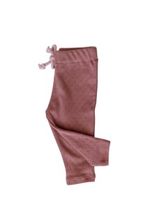 Baby-Leggings / Baumwoll-Pointoile - Ton