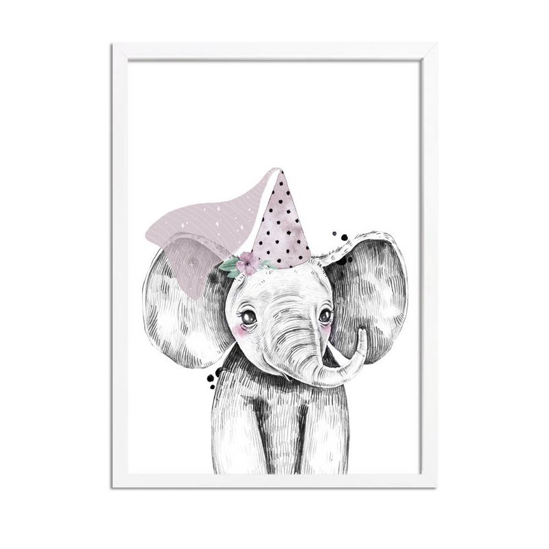 Elephant Nursery Poster Hat
