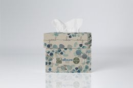 Recycled handkerchiefs with a fun, patterned design. Made from sustainable materials.