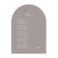 Poster 'Ik ga slapen' A4