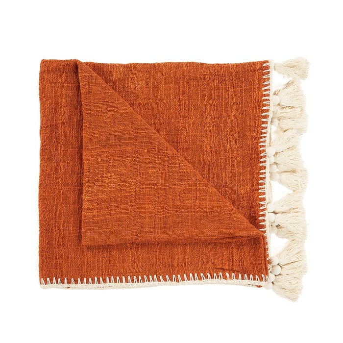 De Stitch Bedsprei - Terracotta