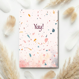  Christmas card with birds in a snowy, starry night scene. Includes text "joyeux noël" (Merry Christmas in French).