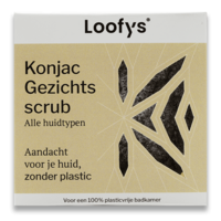 Konjac gezichtsscrub normale huid (zwart)