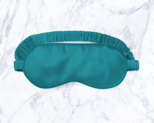 Sleep Mask - Petrol - 100% silk