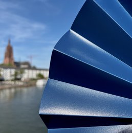 Éventails à main, éventails, bleu foncé opaque, durable