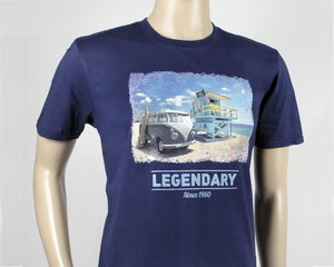 Volkswagen VW T1 Bus T-Shirt Unisex - Beachlife/Blue