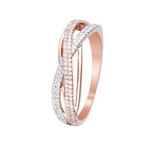 Pink gold and diamond ring 0.31 carat “MA FORCE”